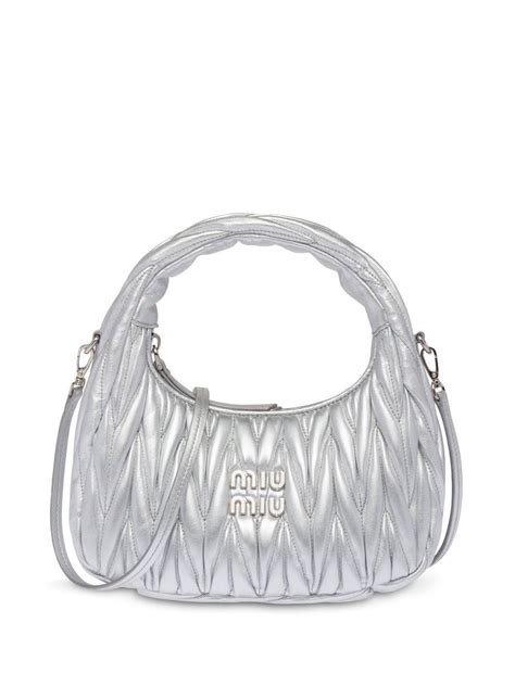 silver miu miu bag|farfetch handbags miu.